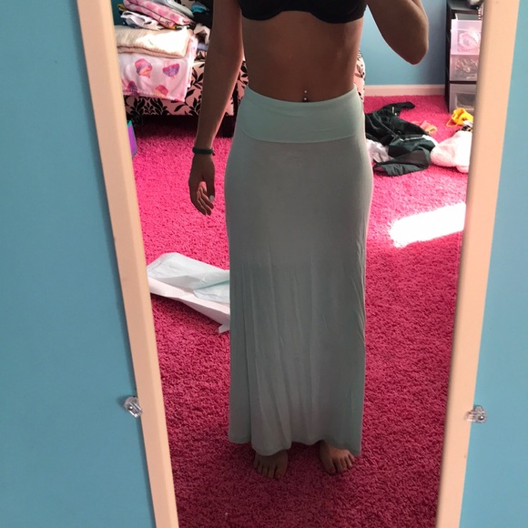 Light blue maxi skirt - Picture 1 of 3